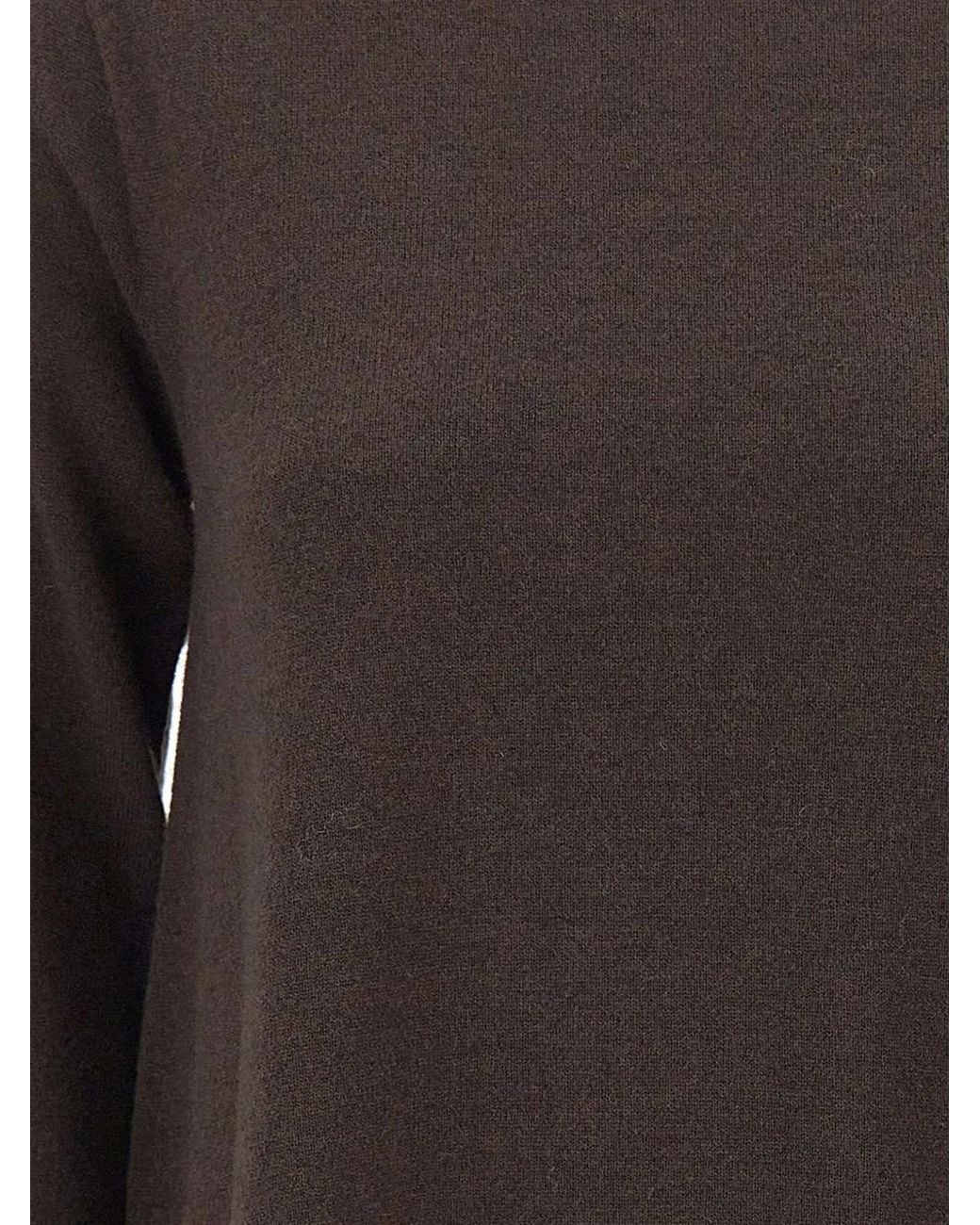 Kangra Brown Crew-Neck Long-Sleeves Sweater