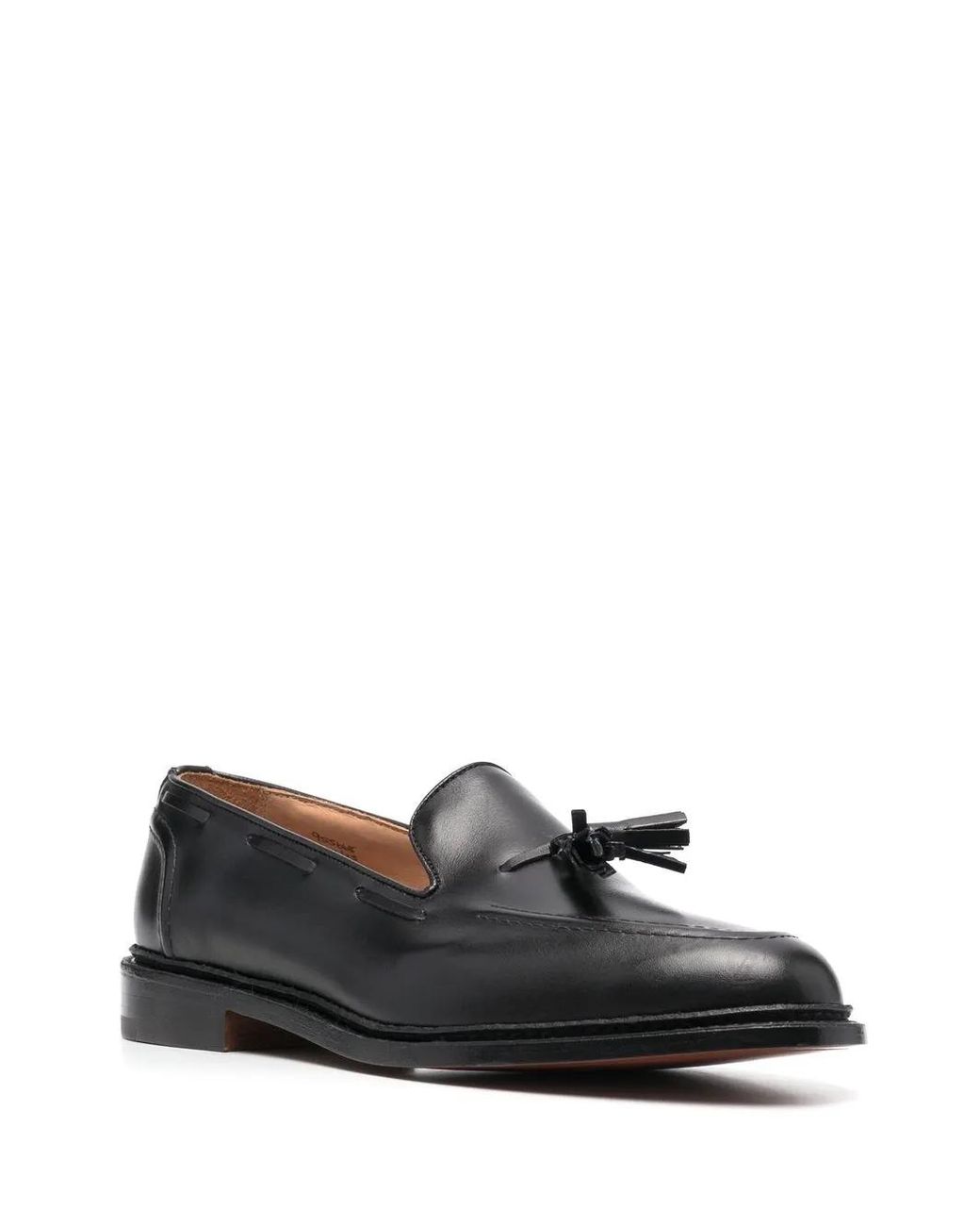Tricker's Black Leather Moccasin for men