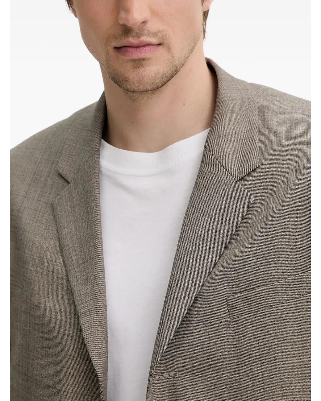 Filippa K Gray Side-Pocket Buttoned Blazer for men