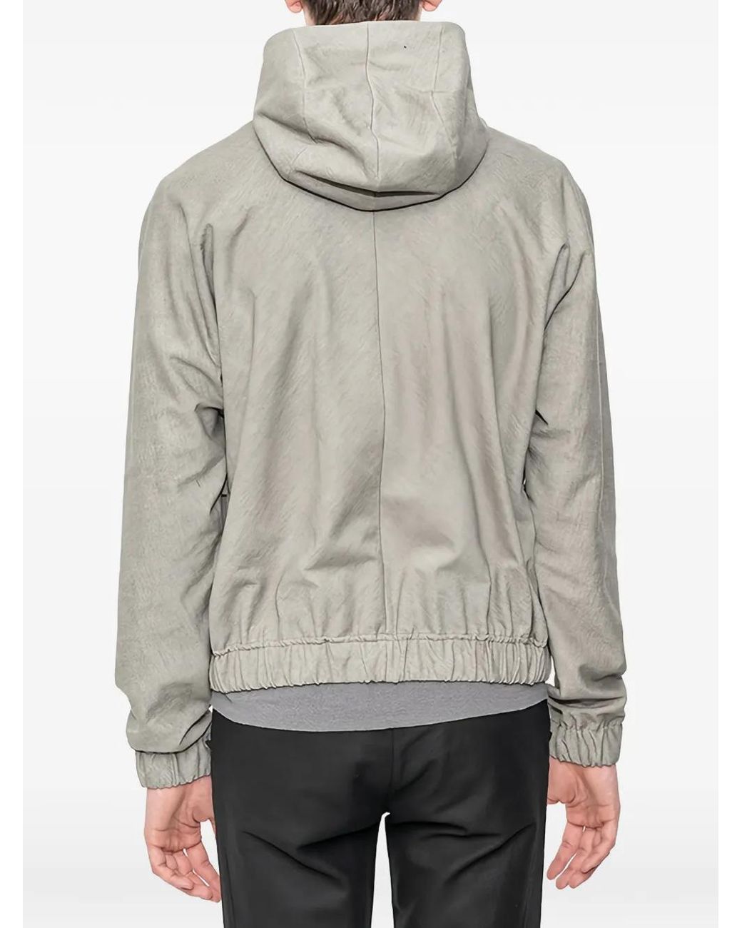 Ma+ Gray Hooded Deep-Pocket Jacket for men