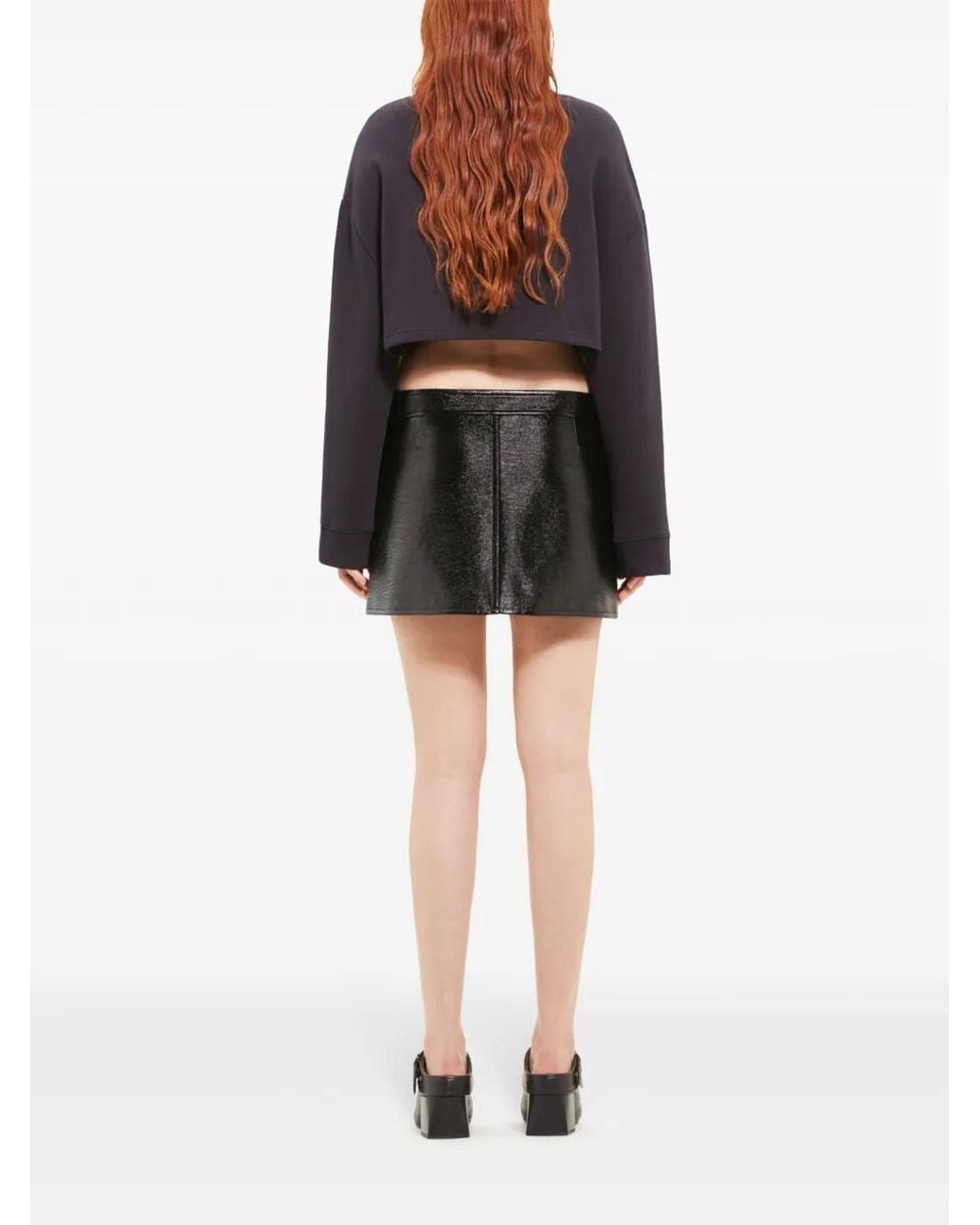 Courreges Black Mini Skirt