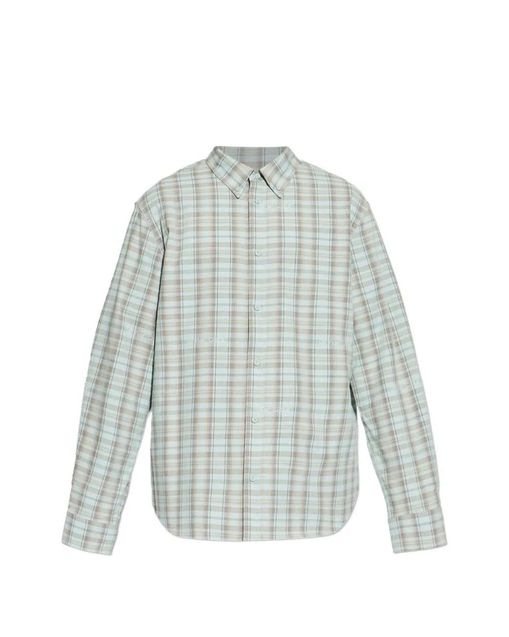 Off-White c/o Virgil Abloh Blue Marker Checked Shirt for men