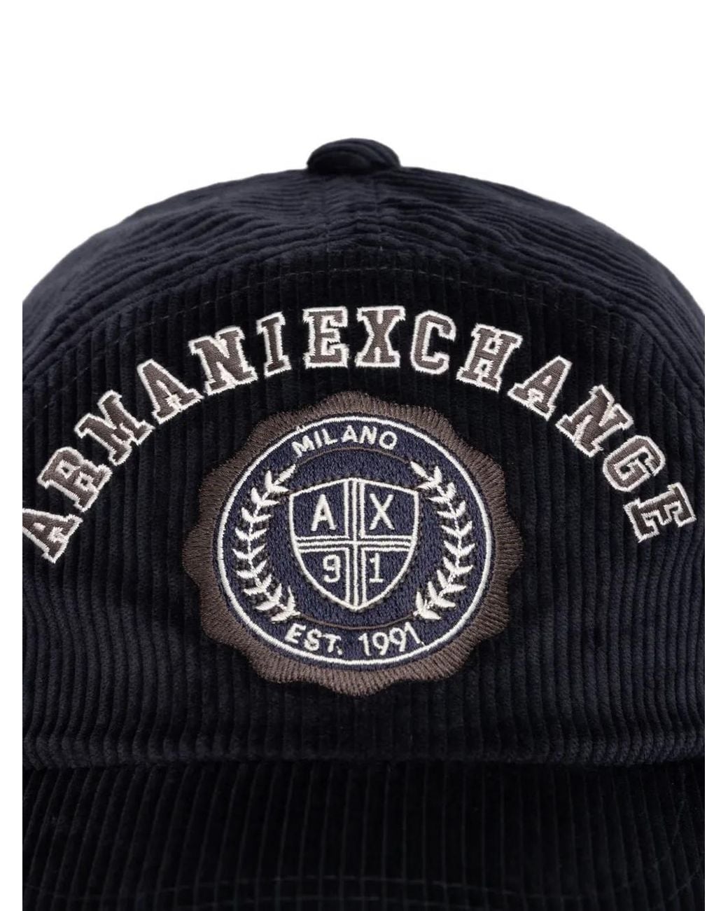 ARMANI EXCHANGE Blue Baseball Hat for men