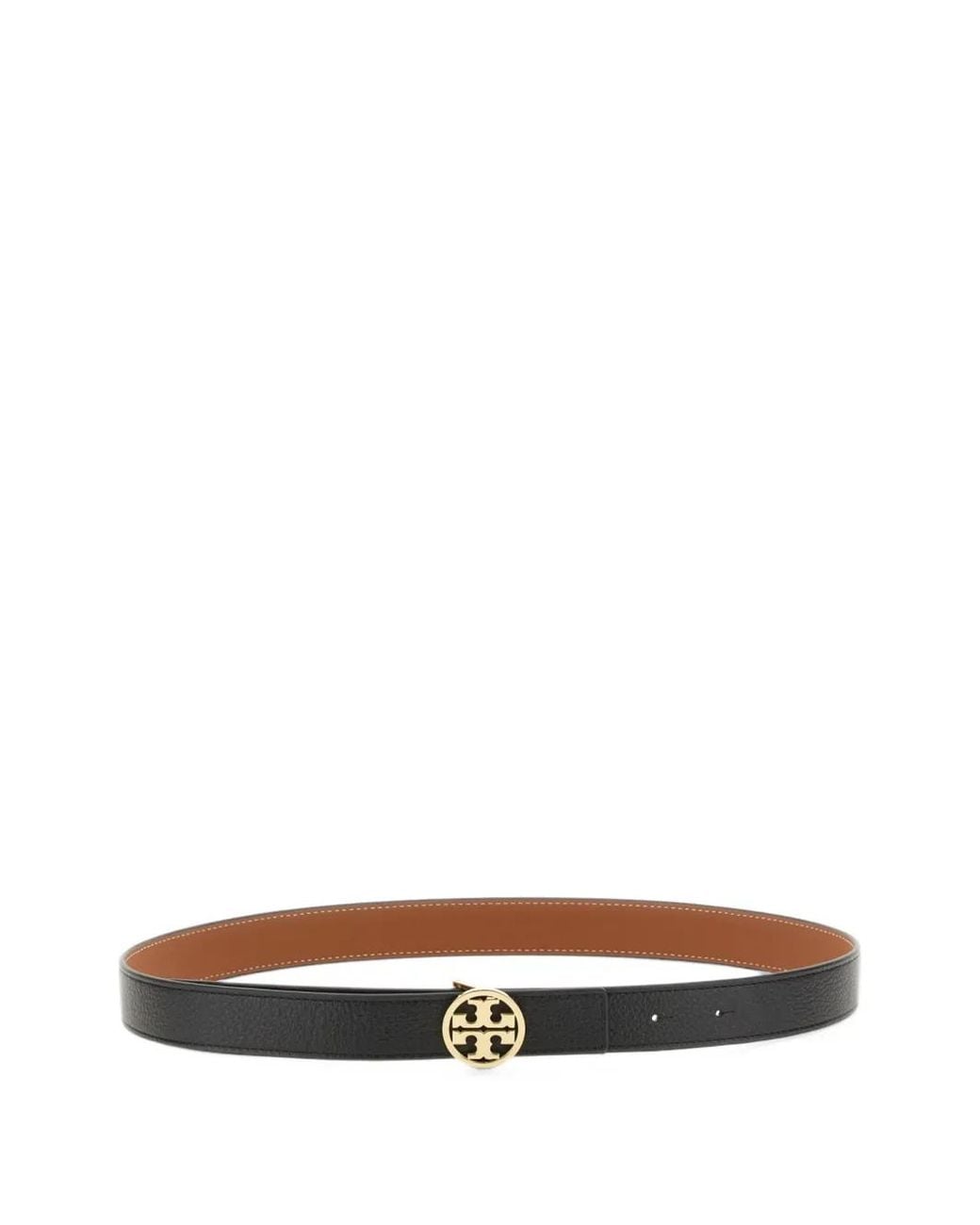 Tory Burch White 1" Miller Reversible Belt