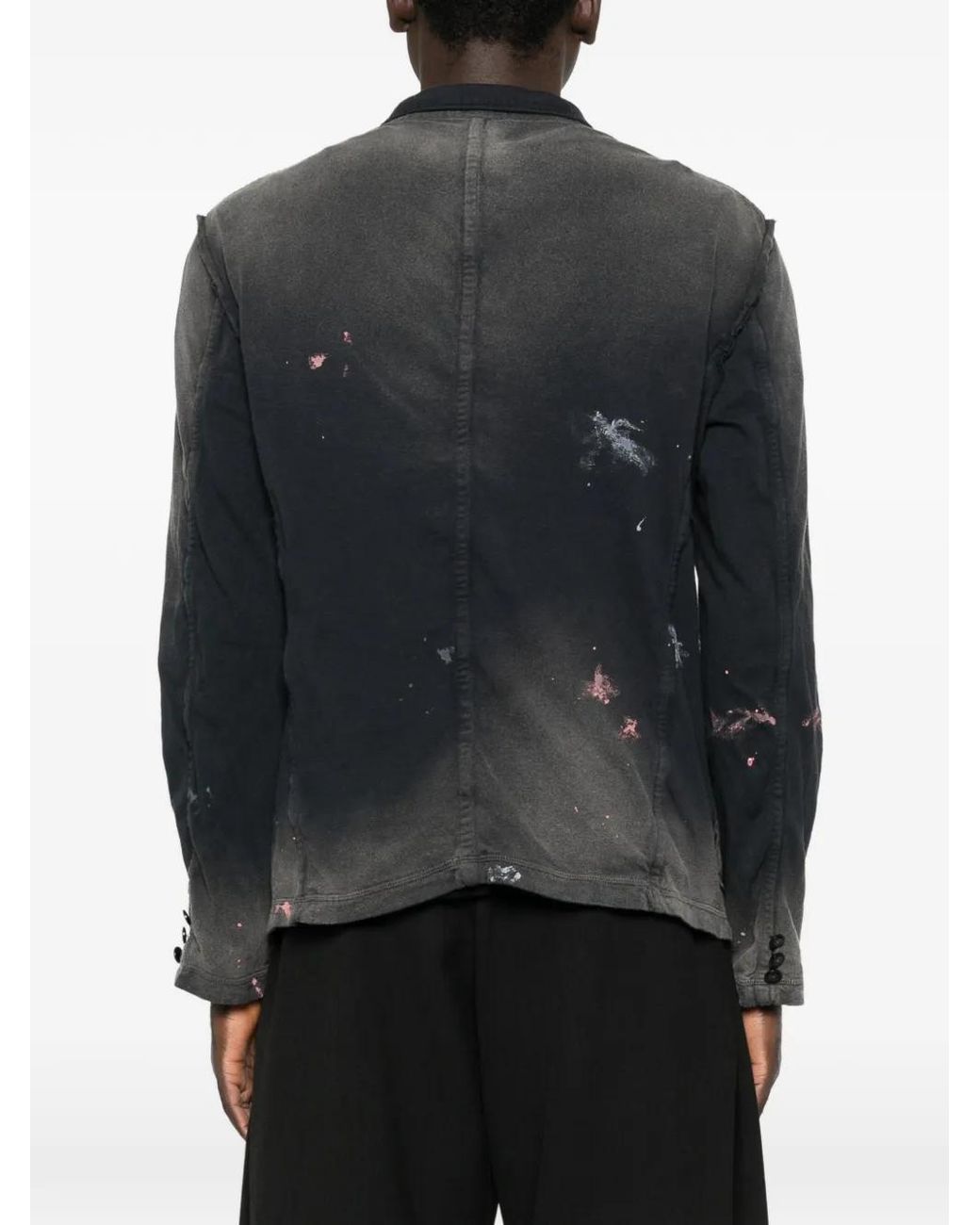 Chaqueta Con Botones Y Efecto Envejecido KHOKI de hombre de color Black