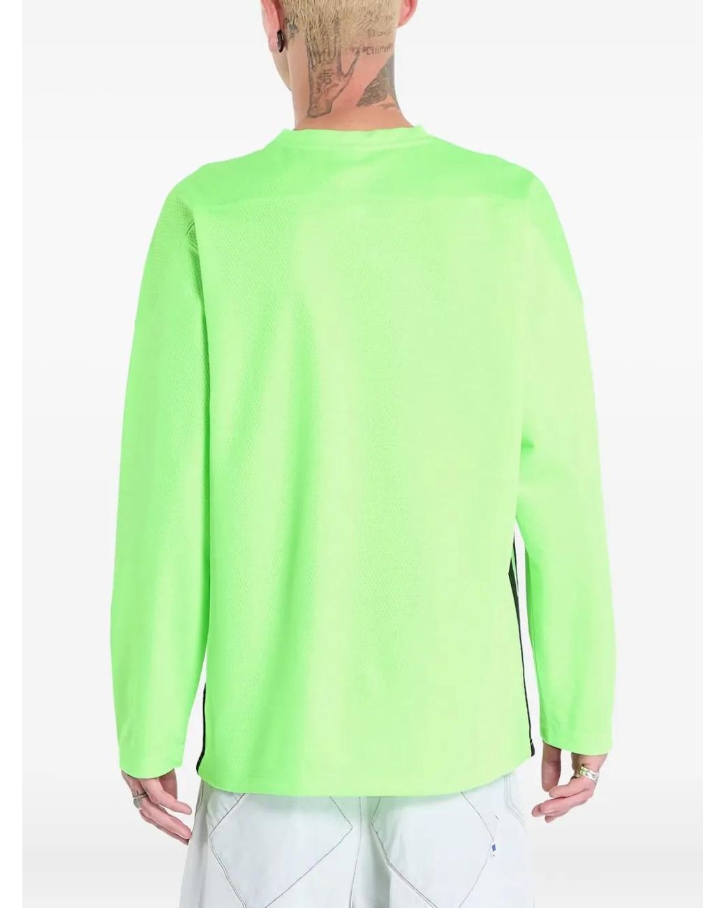 Adidas Green Adicolor Mesh T-Shirt for men