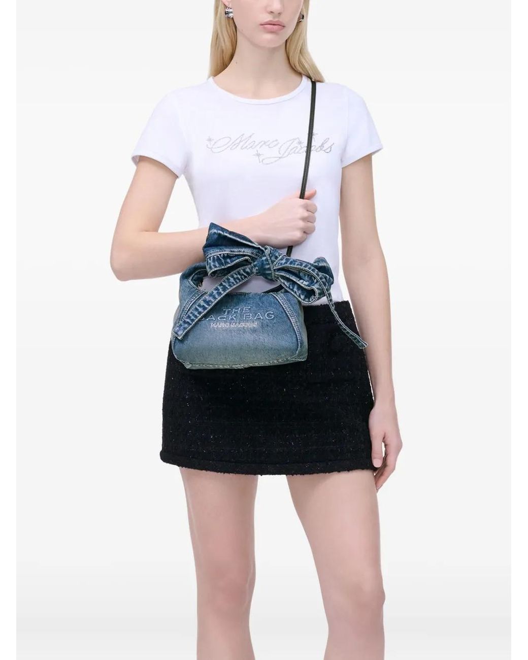 Marc Jacobs Blue The Bow Mini Sack Bag