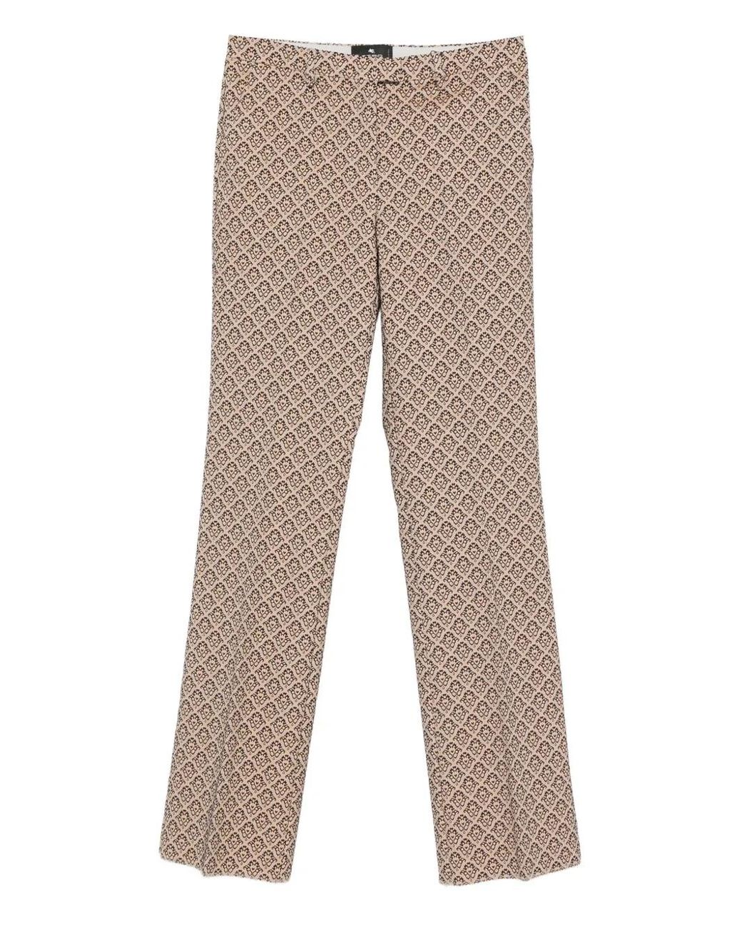 Etro Natural Cotton Polyester Nylon Pants