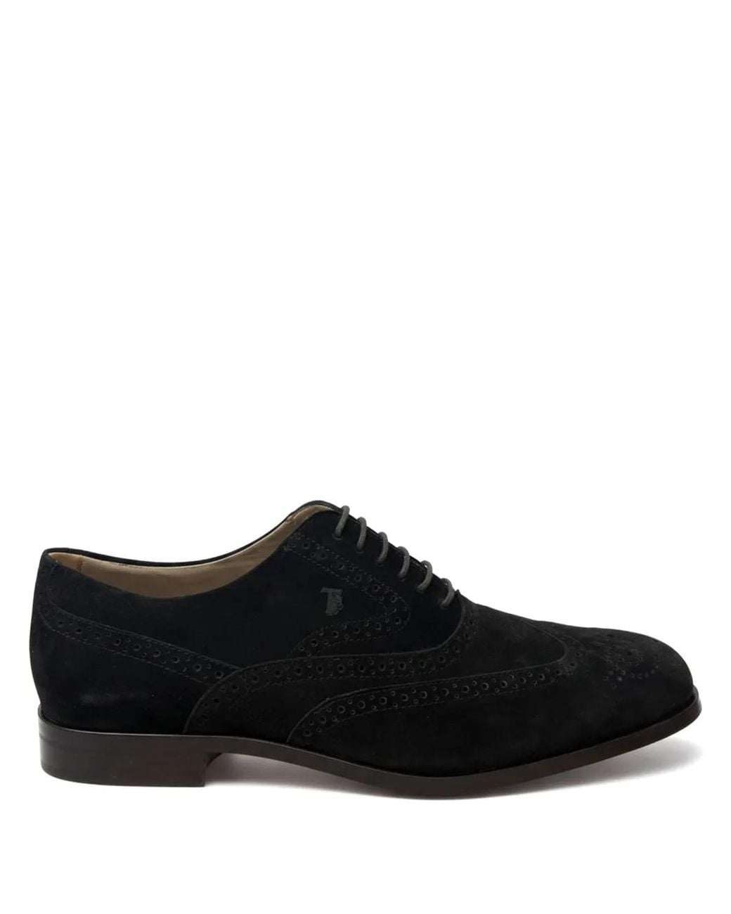 Tod's Black Leather Brogues for men