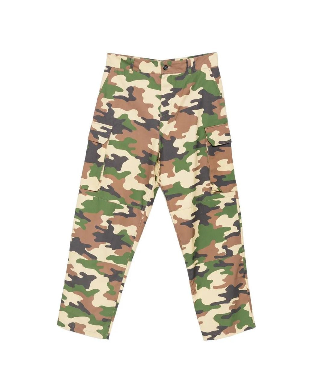 J.W. Anderson White Camouflage-Print Cargo Pants for men
