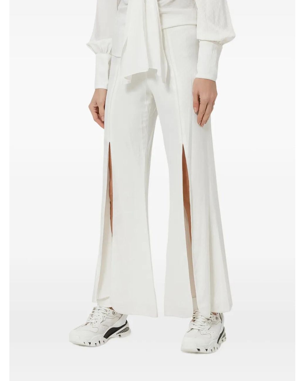 Pantalones Acampanados Alexis de color White
