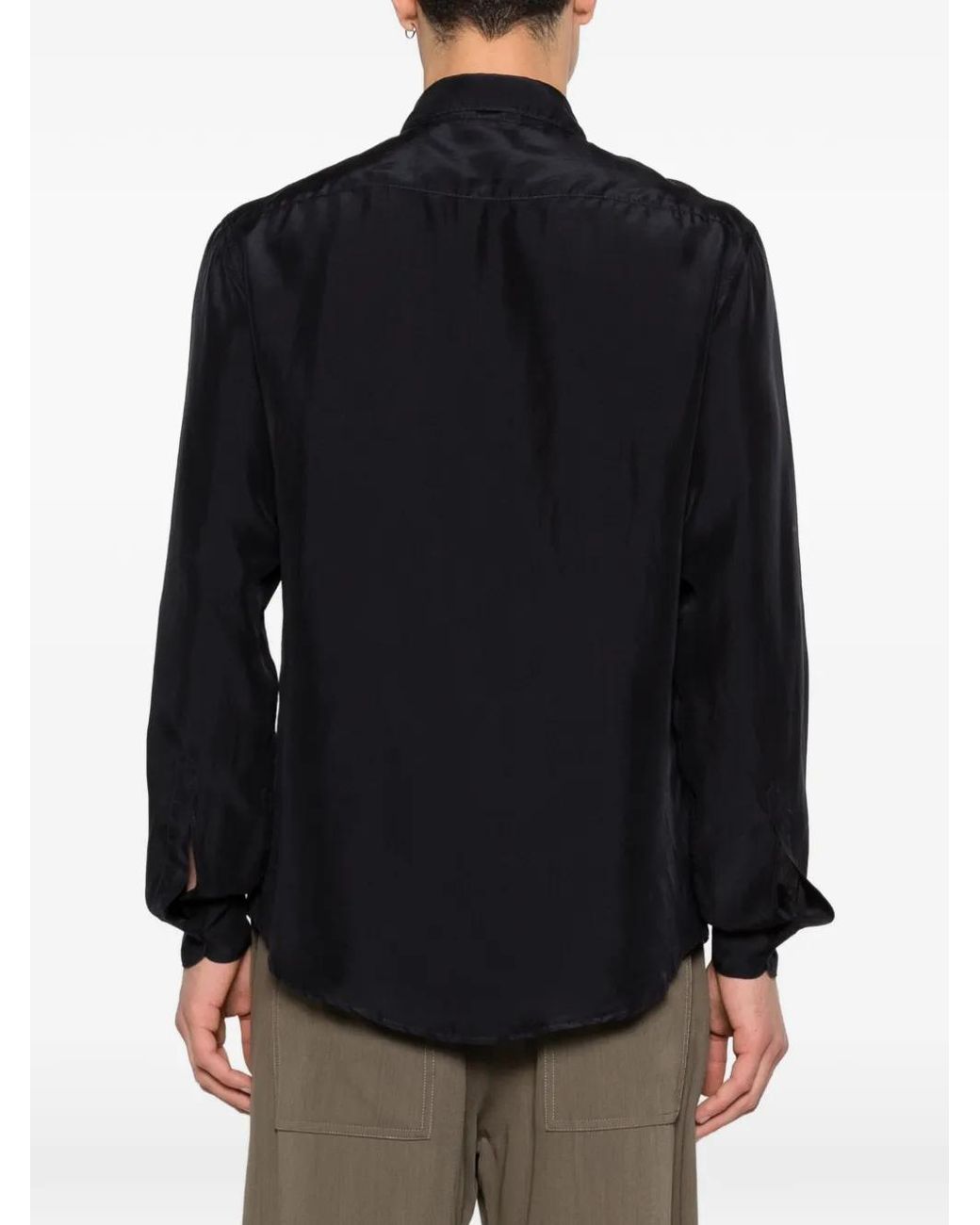 Barena Black Chemise À Manches Longues for men