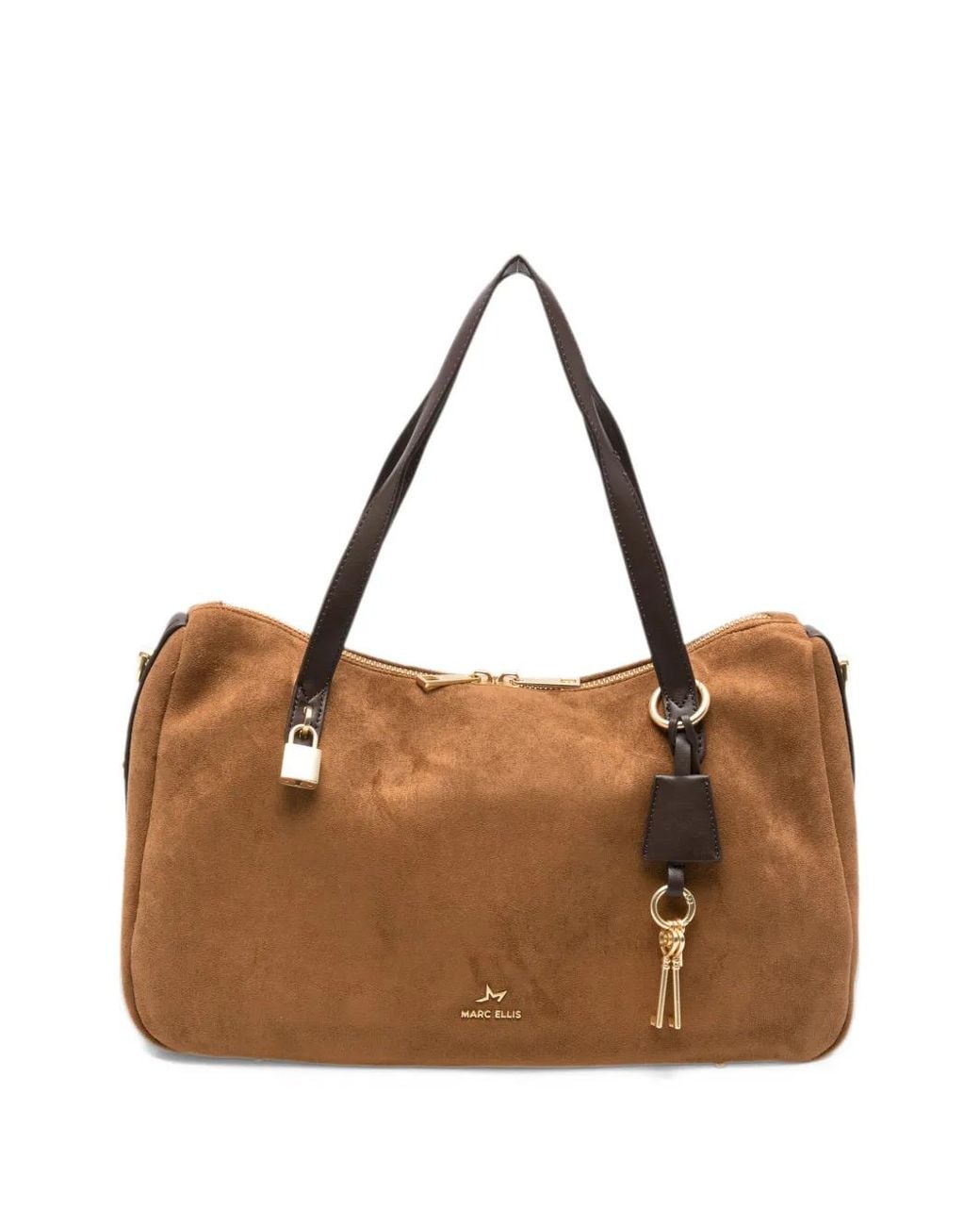 Marc Ellis Brown Robynne Padlock-Detail Shoulder Bag