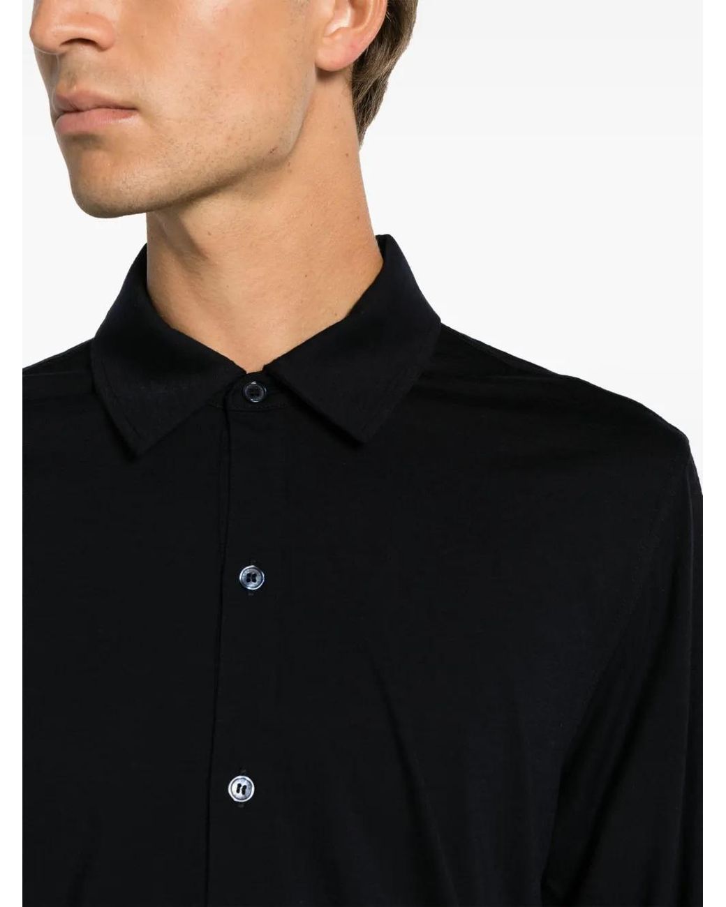 Orlebar Brown Blue Giles Merino Wool Shirt for men