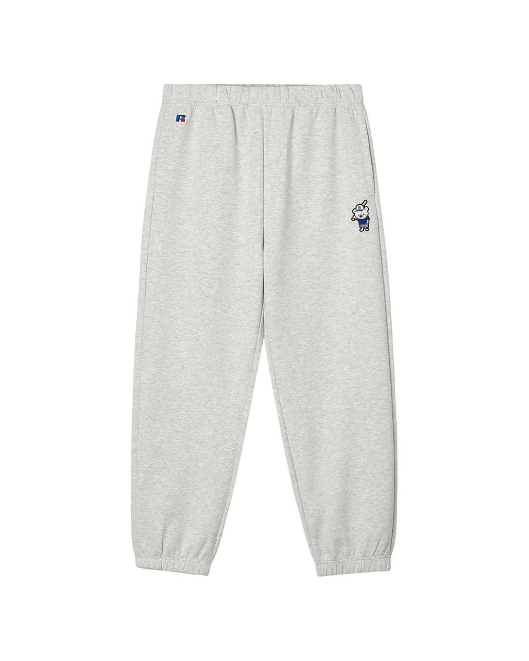 Chocoolate White Embroidered-Motif Track Pants for men