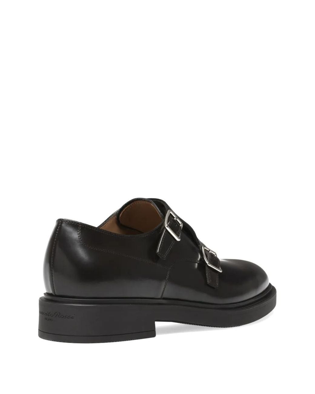 Gianvito Rossi Black Scott Leather Loafers