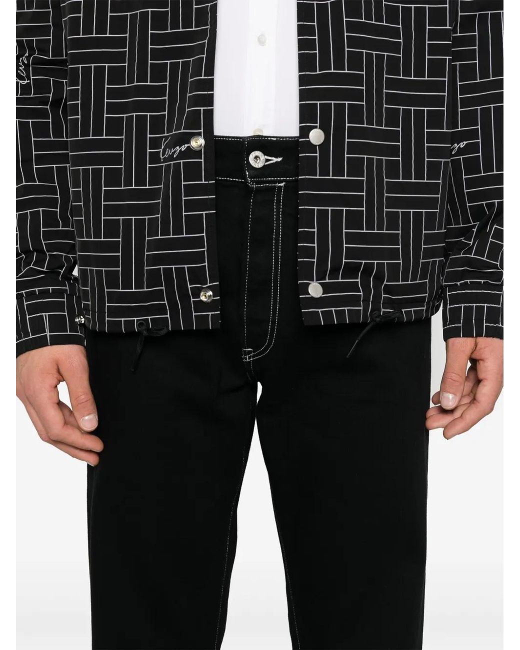 KENZO Black Bara Jeans for men