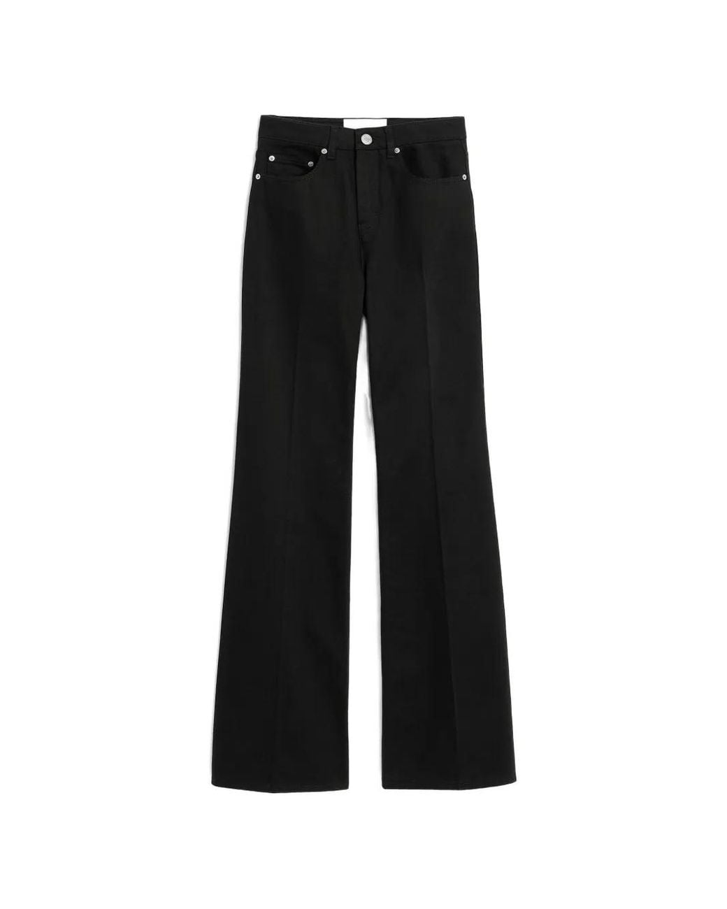 AMI Black Flare-Fit Cotton Jeans