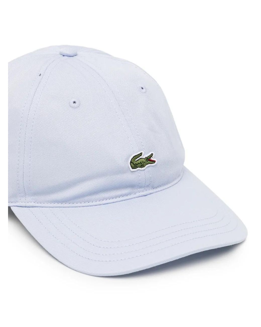 Lacoste White Logo-Patched Cap