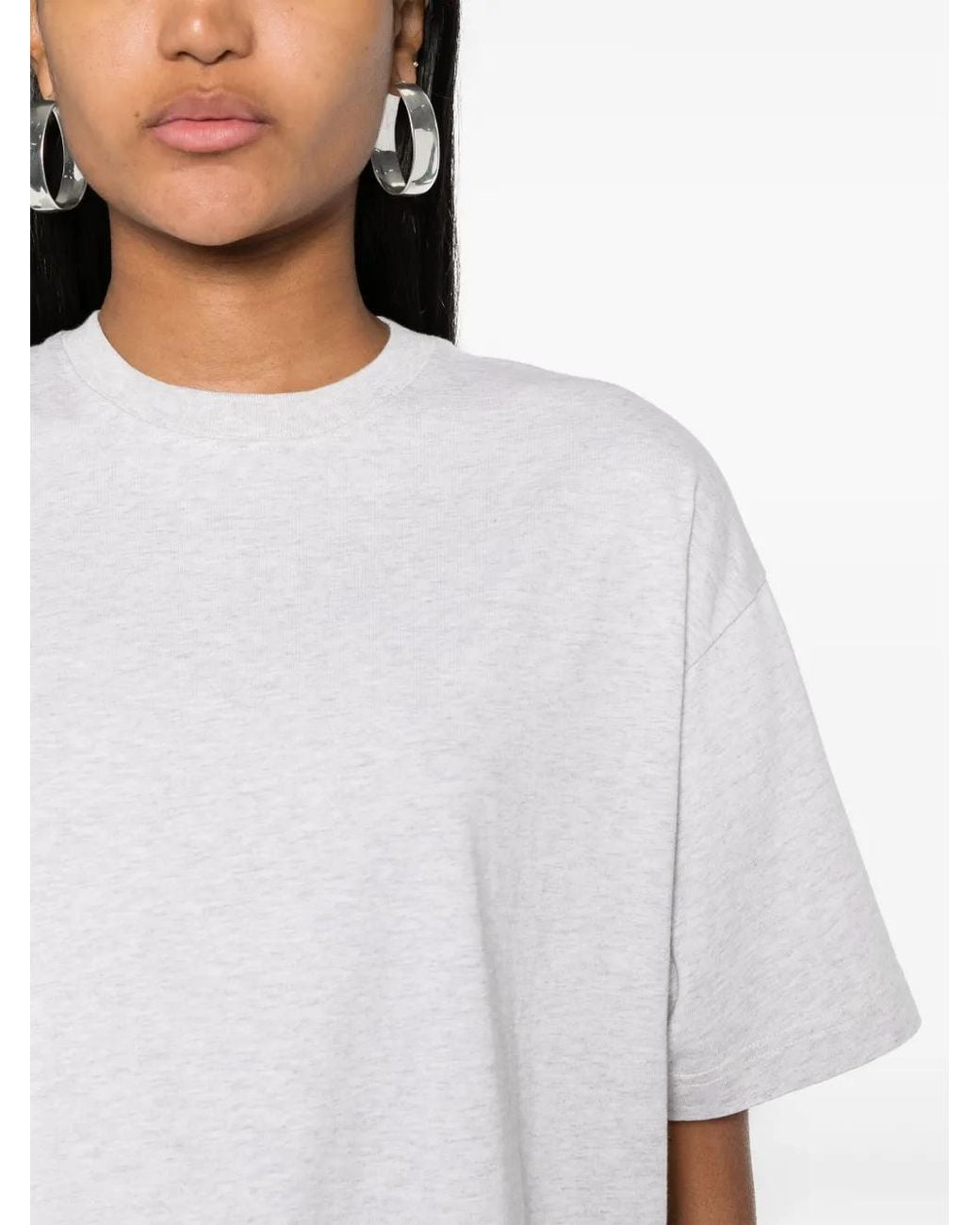 Totême  White Mélange-Effect T-Shirt