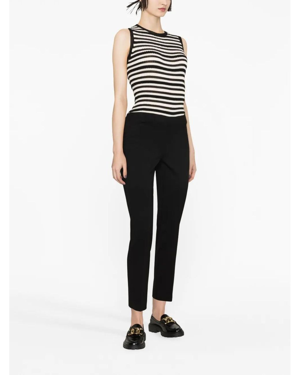 P.A.R.O.S.H. Mid Waist Broek in het Black