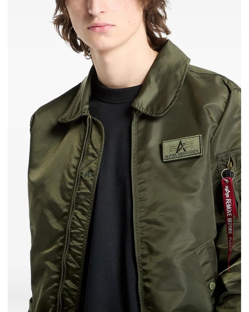 Alpha Industries Green Flying Tigers Cwu Bomber Jacket for men