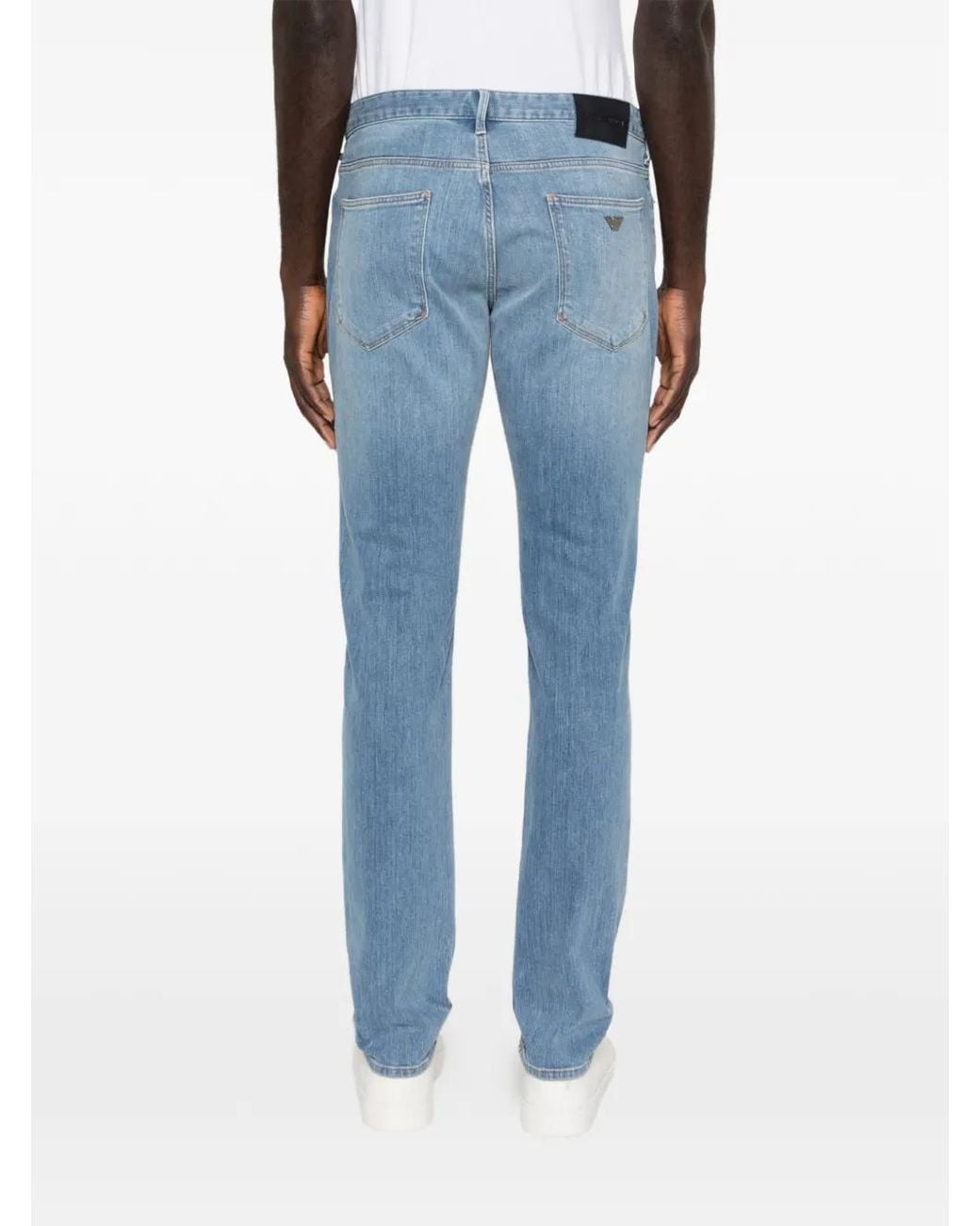 Emporio Armani Blue Denim Cotton Jeans for men