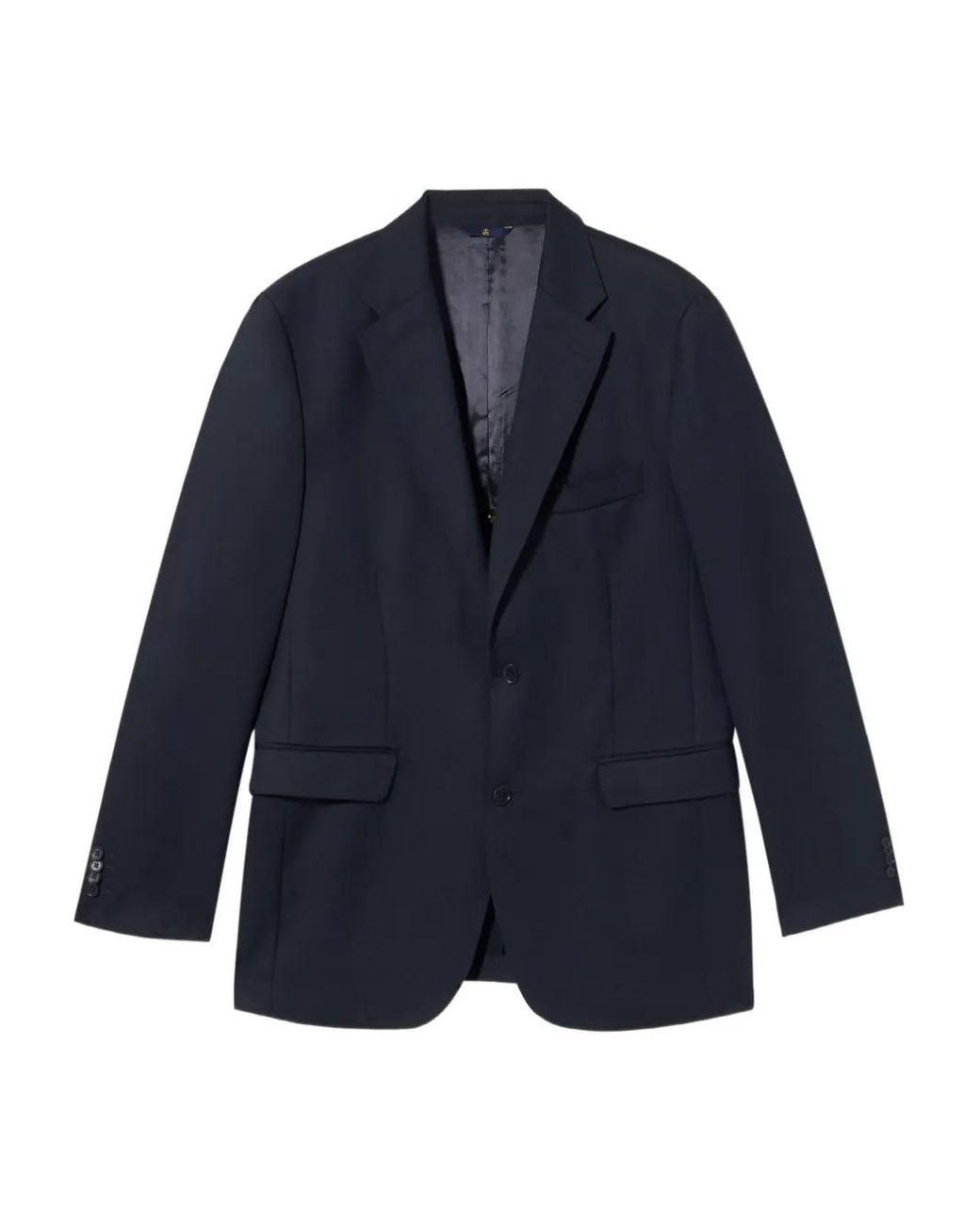 Brooks Brothers Blue Virgin-Wool Single-Breasted Blazer for men