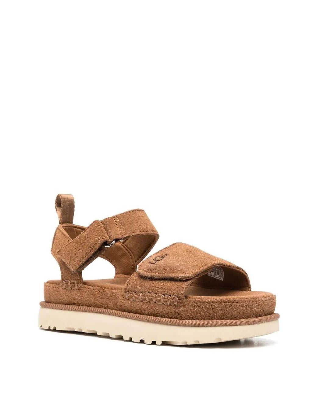 Ugg Brown Goldenstar Touch-Strap Sandals