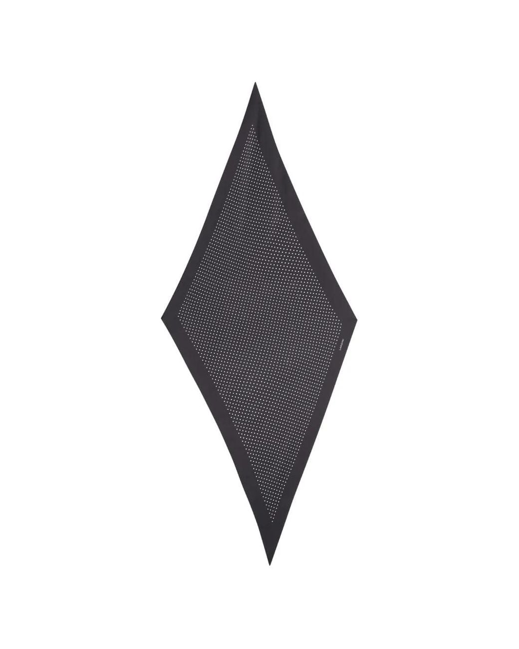 Lardini Blue Polka Dot-Print Diamond Scarf for men