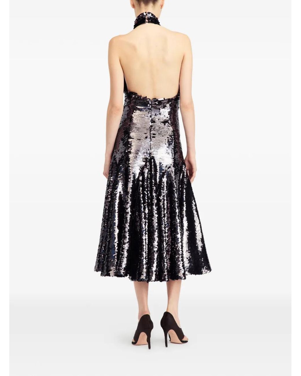16Arlington White Mika Square Sequin Dress