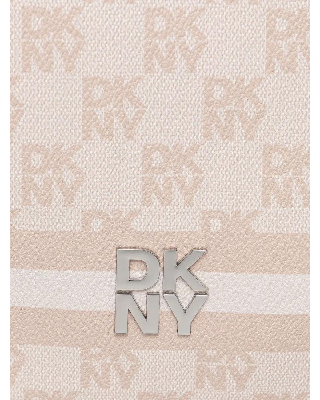 DKNY Natural Logo-Print Laptop Bag