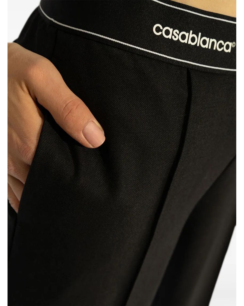 Casablanca Black Straight Trousers