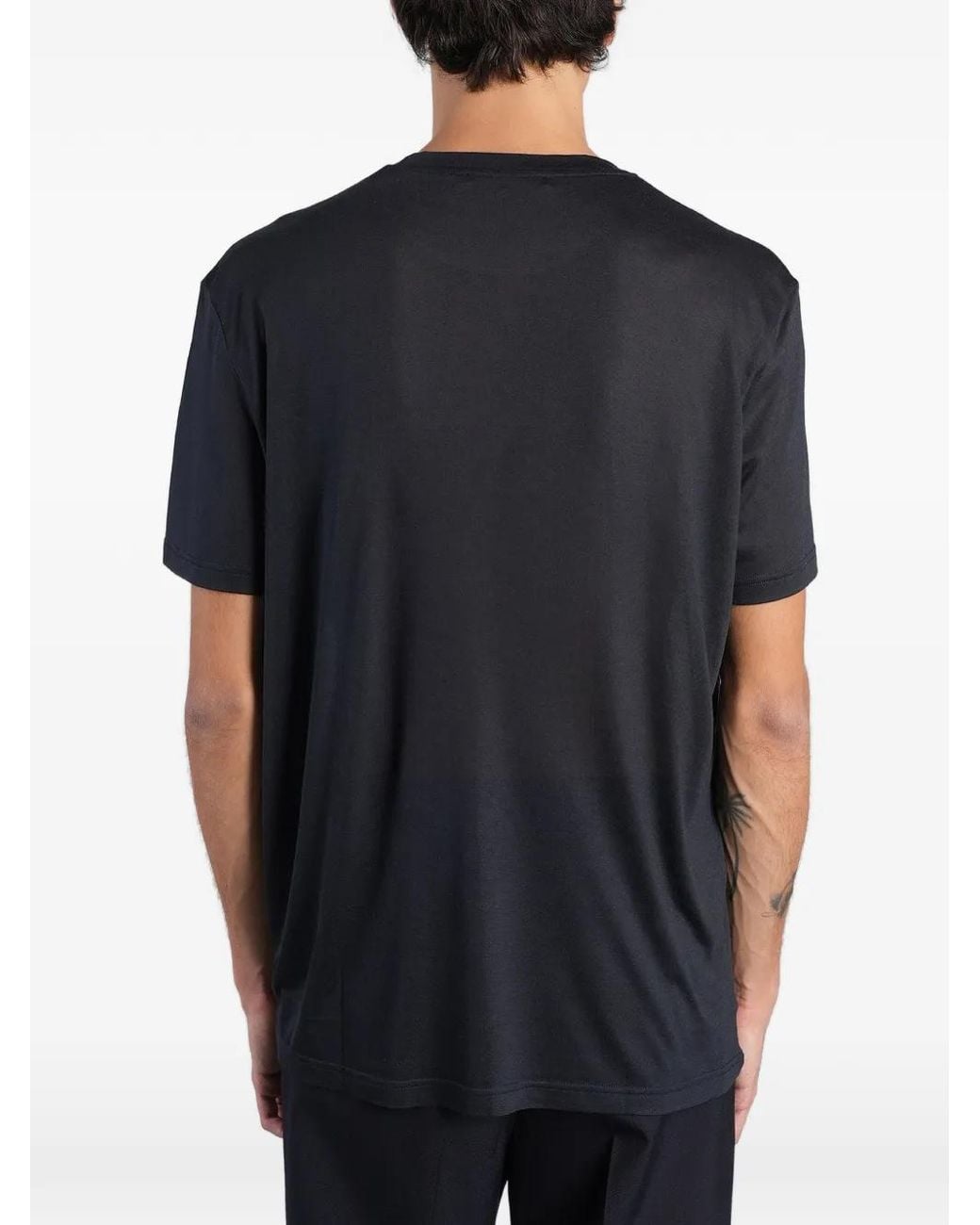 Low Brand Black Short-Sleeve T-Shirt for men