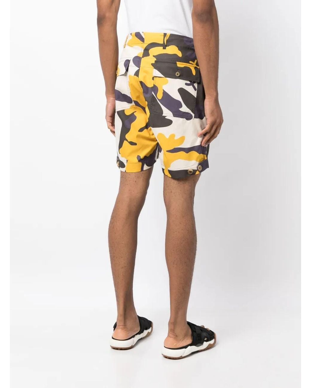 The Power for the People Natural Camouflage-Print Deck Shorts for men