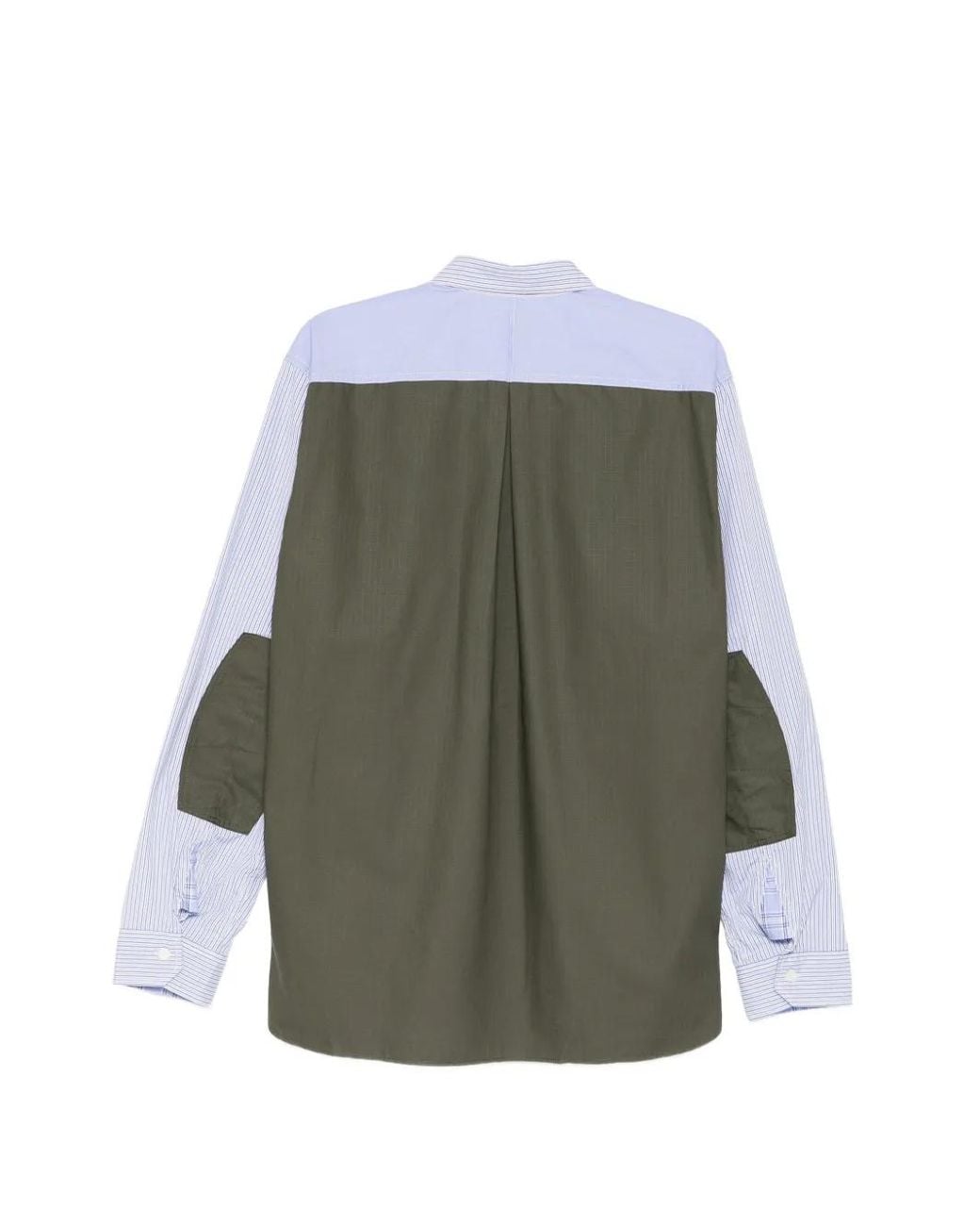 Junya Watanabe White Vertical-Stripe Patch-Pocket Shirt for men