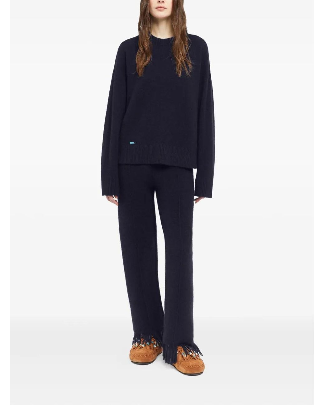 Alanui Blue Crew-Neck Sweater