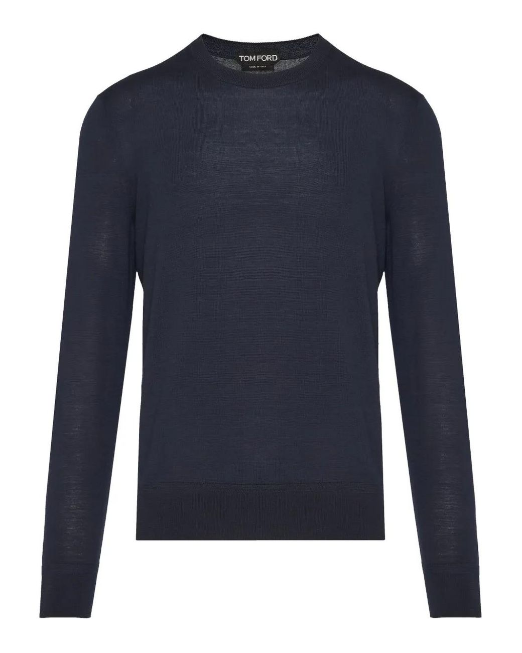 Tom Ford Blue Crew-Neck Wool Sweater for men