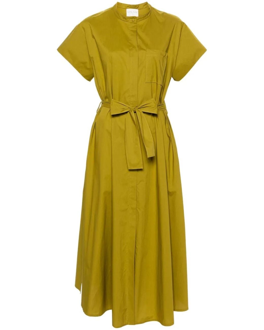 Forte_forte Yellow Green Cotton Shirtdress