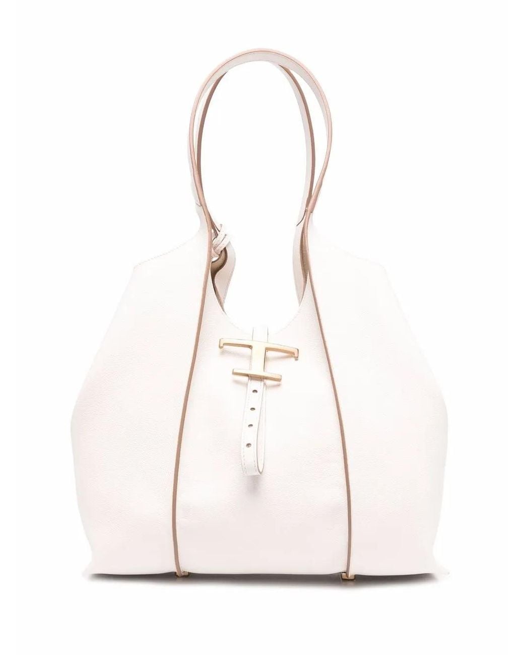Tod's White Timeless Shopper