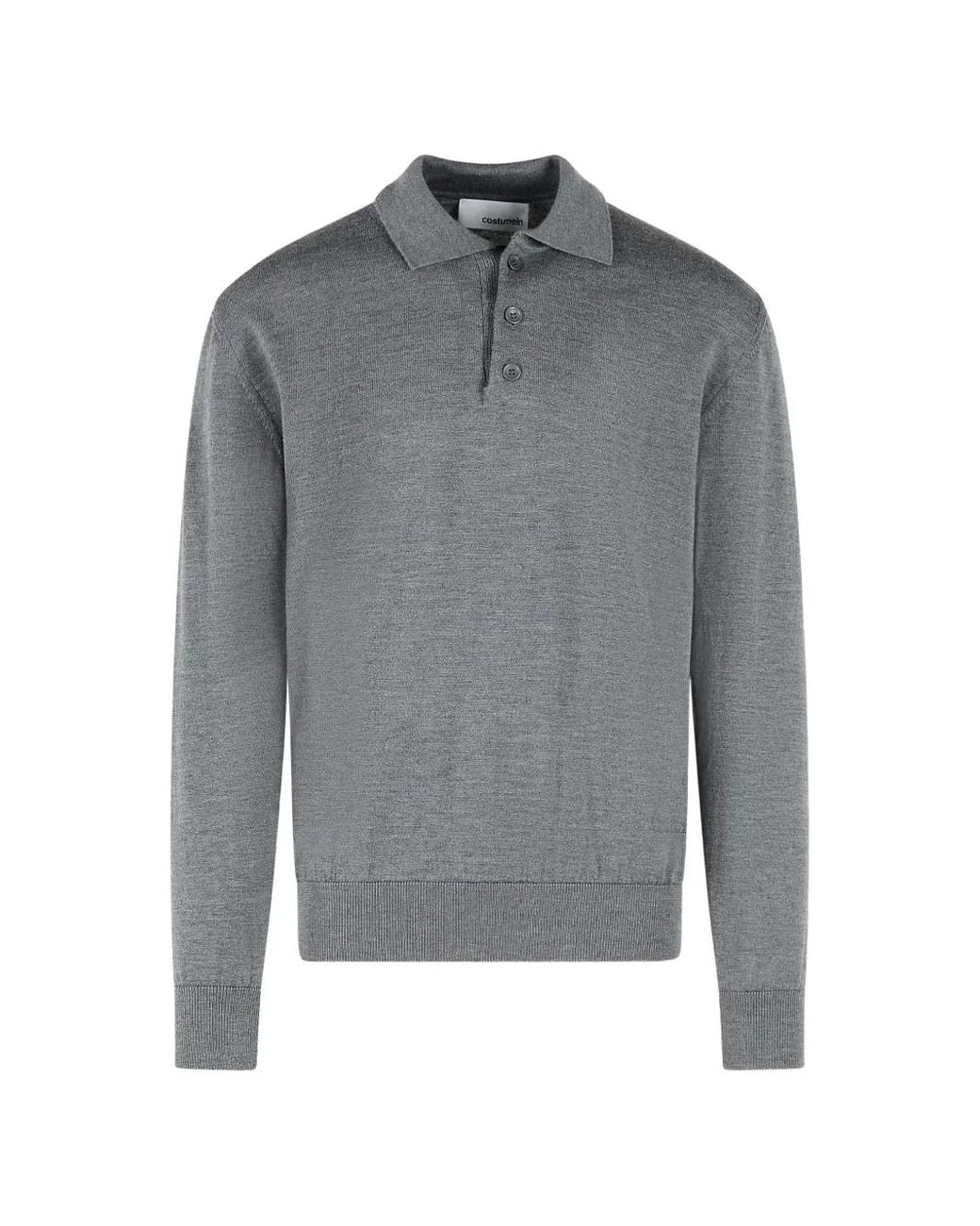 Costumein Gray Pablo Merino Wool Sweater for men