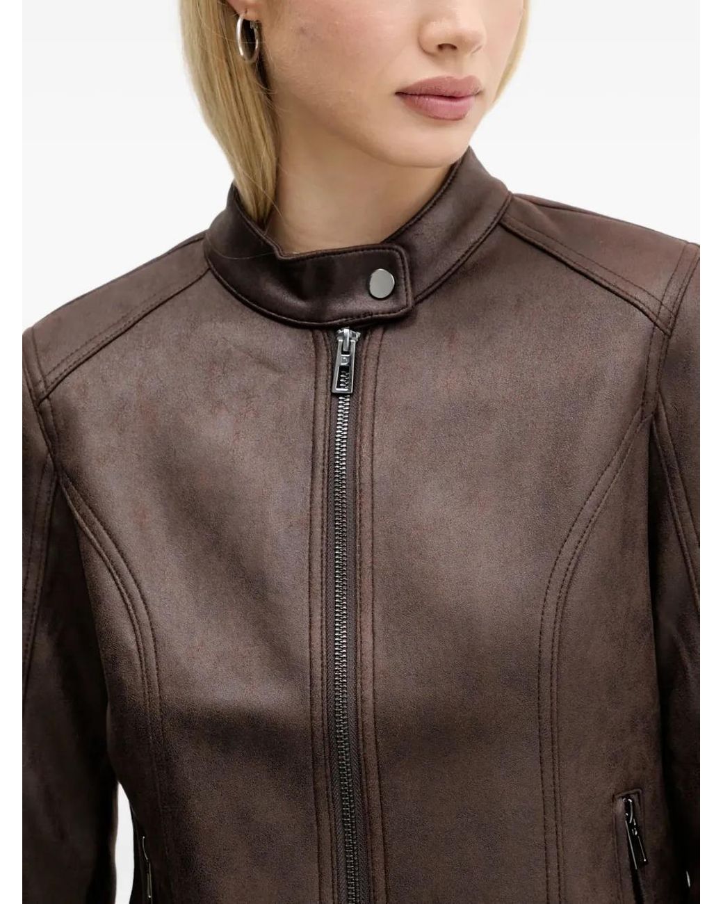 Desigual Brown Zip-Fastening Jacket
