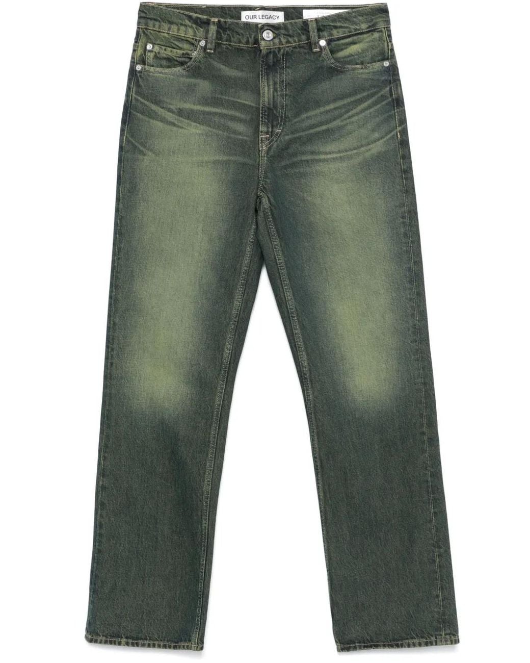 Our Legacy Green 70S-Cut Jeans for men