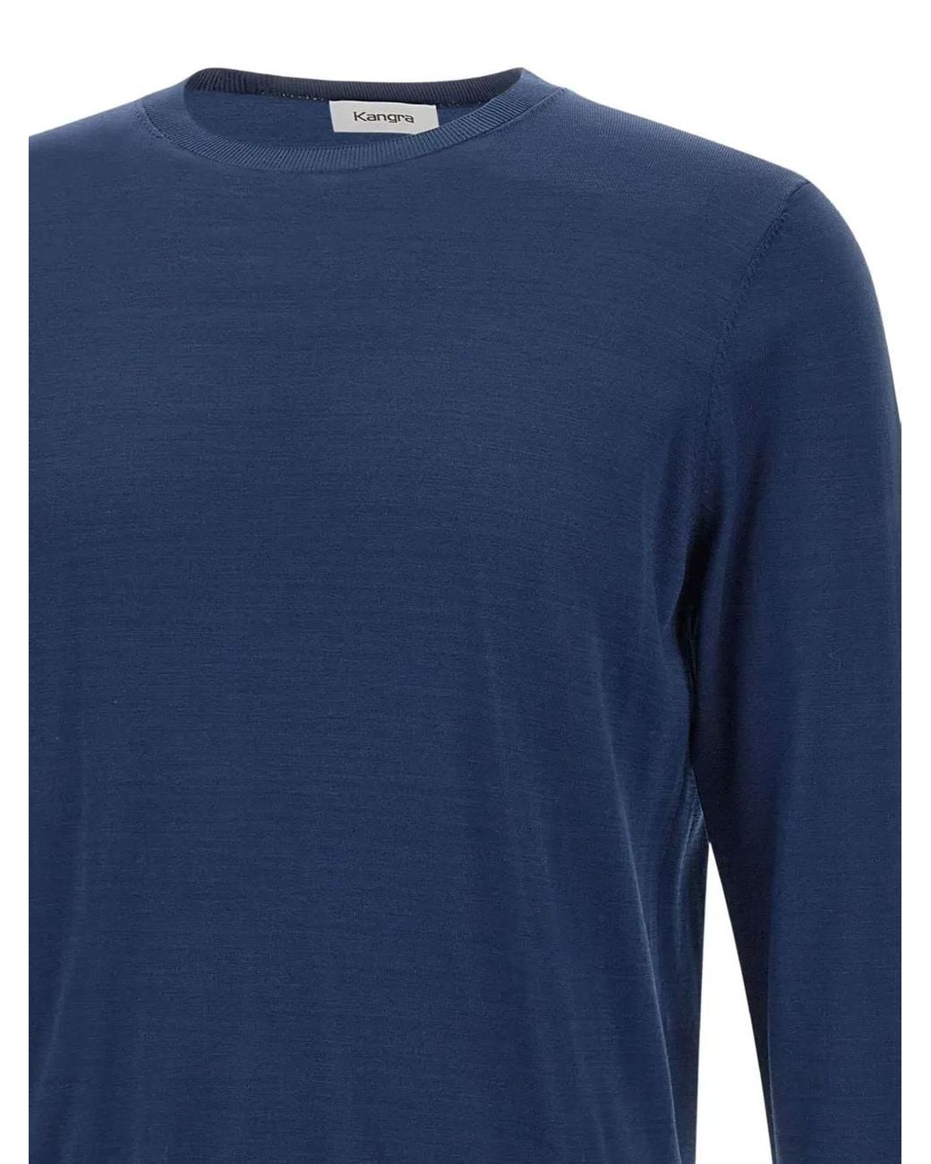 Kangra Blue Crew-Neck Sweater for men