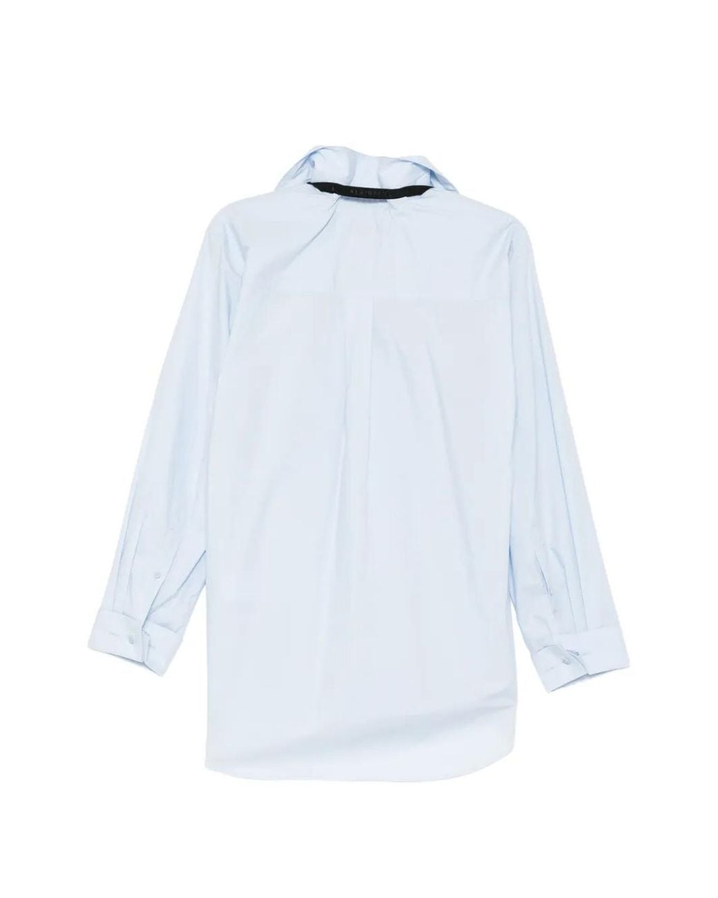 ALAINPAUL White Elasticated Collar Shirt