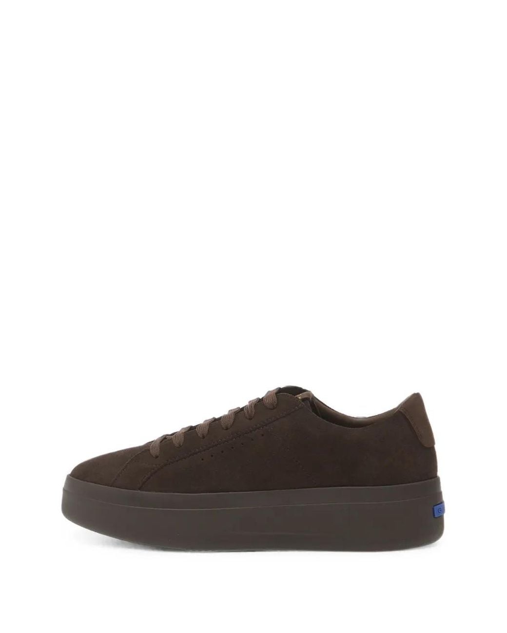 Geox Brown Gxcp-03 Suede Low-Top Sneakers