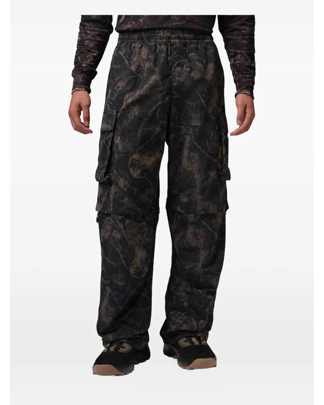 Nike Black Brooklyn Hike Mike Convertible Cargo Pants for men