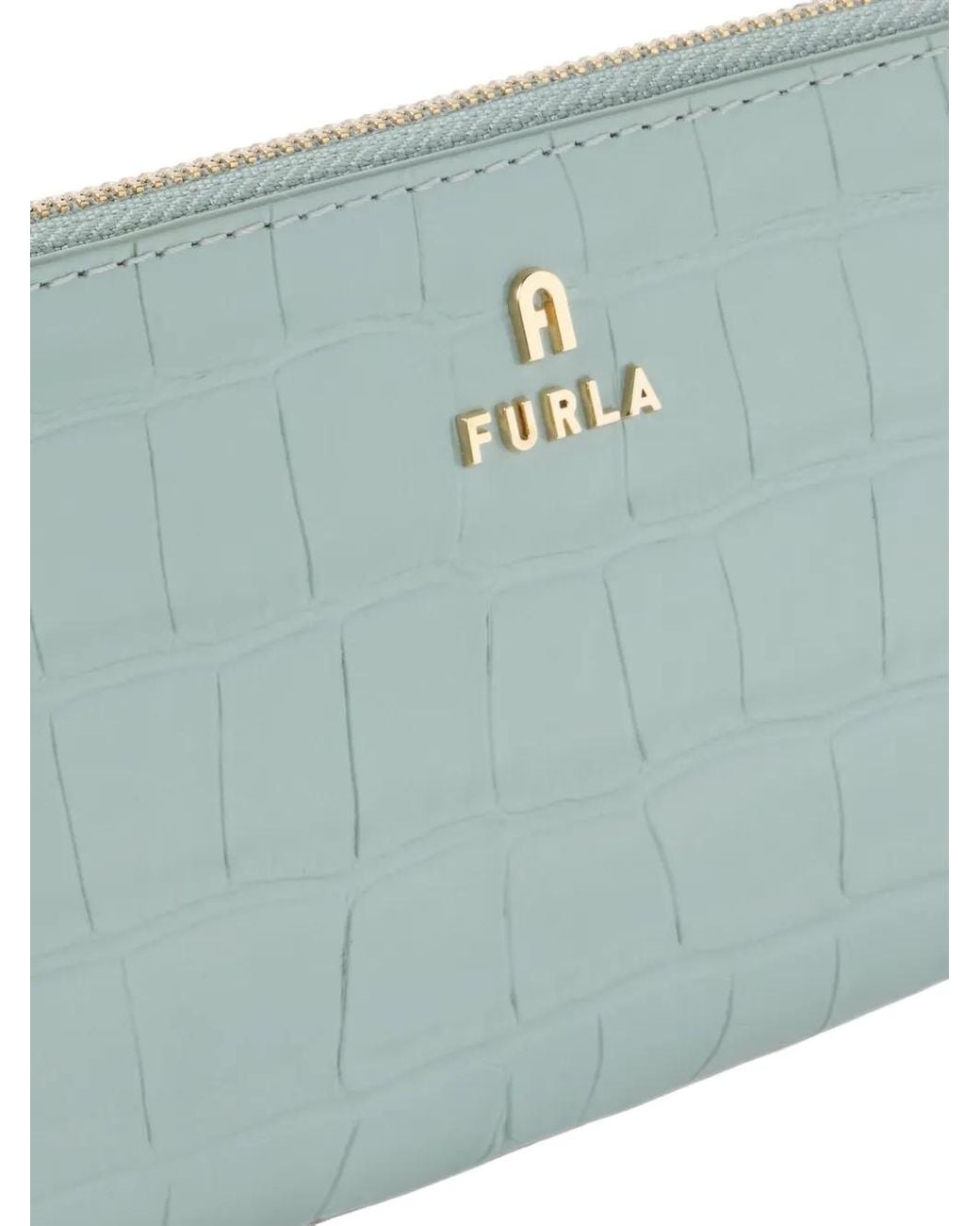 Furla Green Veste Camelia À Fermeture Zippée Ronde