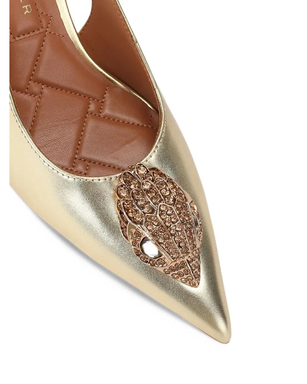 Kurt Geiger Metallic Belsize Slingback-Absatz