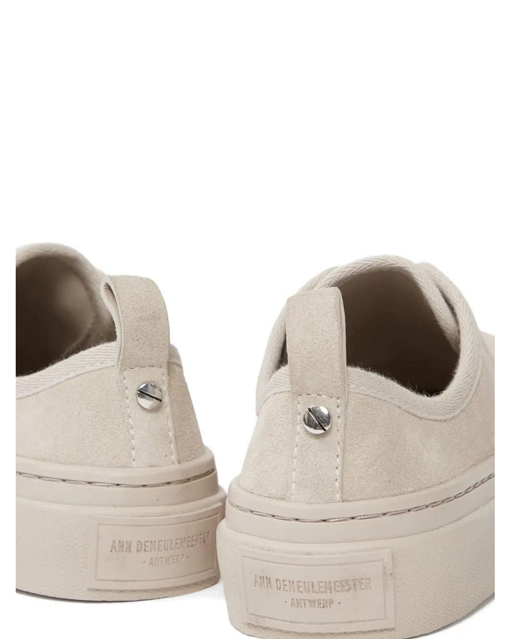 Ann Demeulemeester White Halli Vulcanized Low-Top Sneakers for men